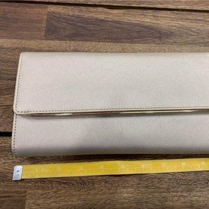 Champagne/gold Wallet Purse. Removable Strap. Excellent Condition.